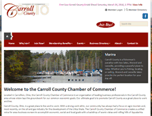 Tablet Screenshot of carrollohchamber.com